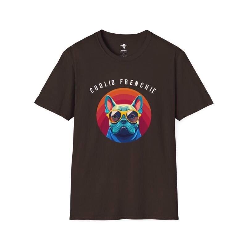 Unique French Bulldog Tee: Hip Frenchie in Cool Shades Print - Image 7