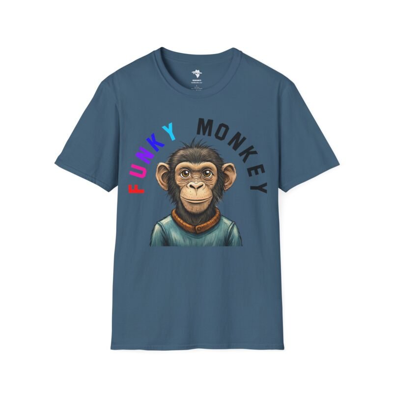 Funky Monkey T-Shirt, Graphic Monkey Tee, Unisex Softstyle Shirt for Animal Lovers, Cute Zoo Animal Top, Funny Jungle Monkey Design - Image 24
