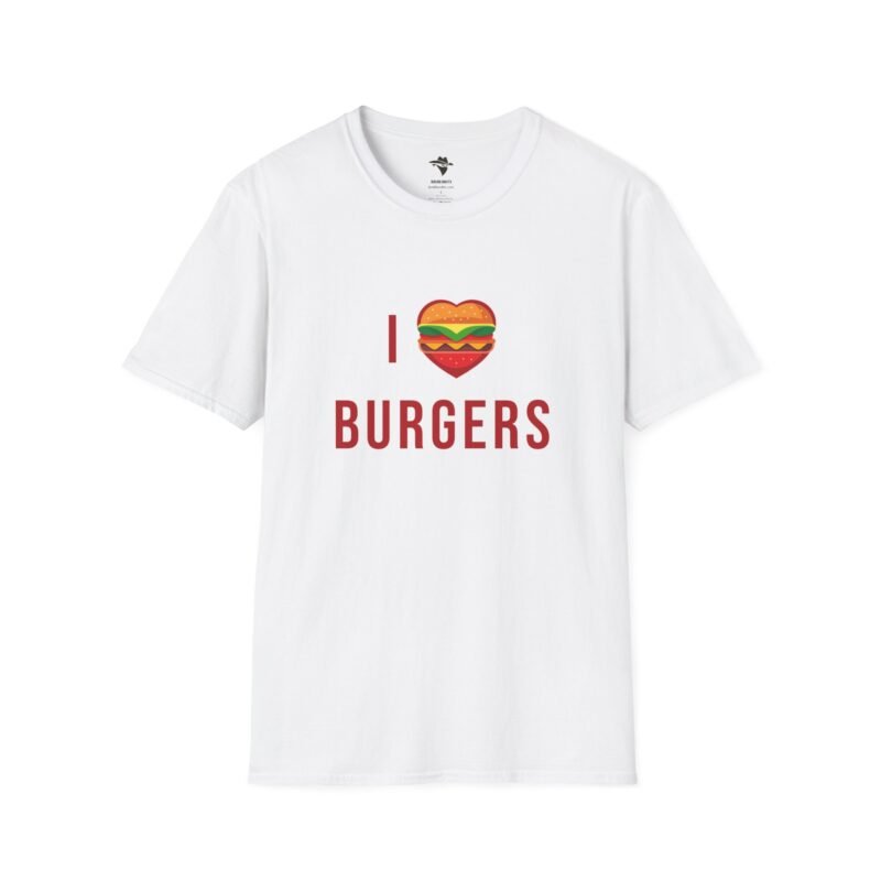 I Heart Burger/I Love Burger T-Shirt , Burger logo t shirt design