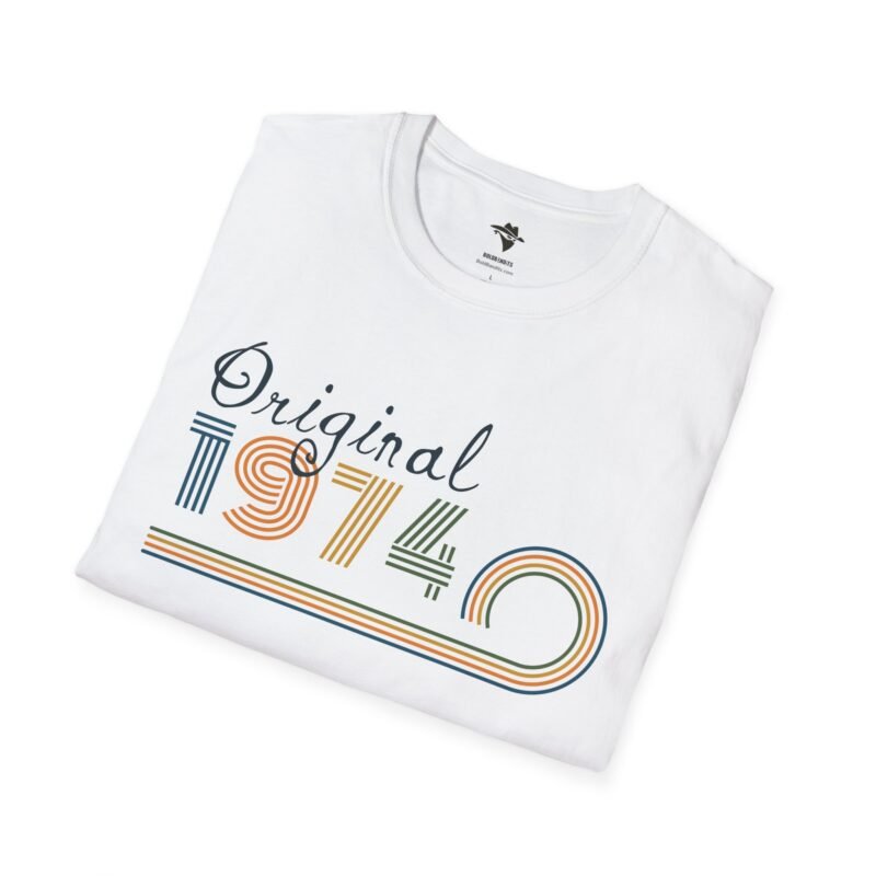 Vintage 1974 Original T-shirt for 50 Year Olds - Retro Birthday Gift - Image 2