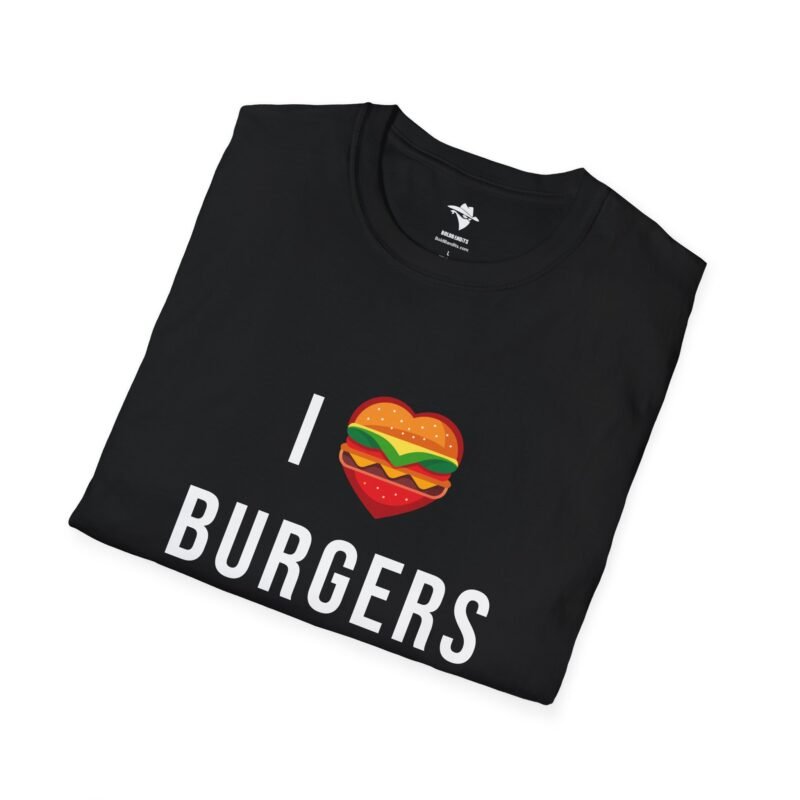 I Heart Burger/I Love Burger T-Shirt , Burger logo t shirt design - Image 5