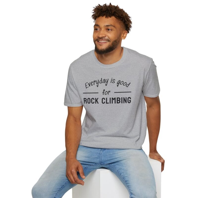 Unique Rock Climbing T-shirt - Everyday is Good for Climbing Tee - Image 6