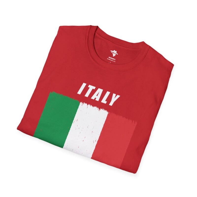 Italian Flag Distressed Softstyle T-Shirt - Image 18