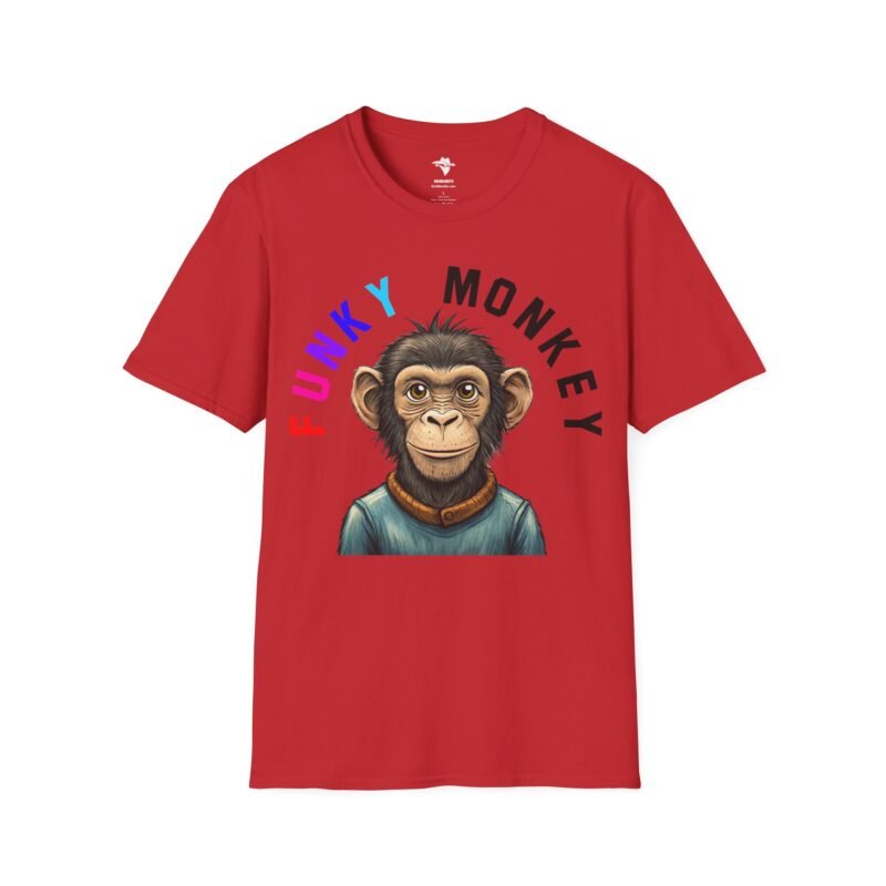 Funky Monkey T-Shirt, Graphic Monkey Tee, Unisex Softstyle Shirt for Animal Lovers, Cute Zoo Animal Top, Funny Jungle Monkey Design - Image 35