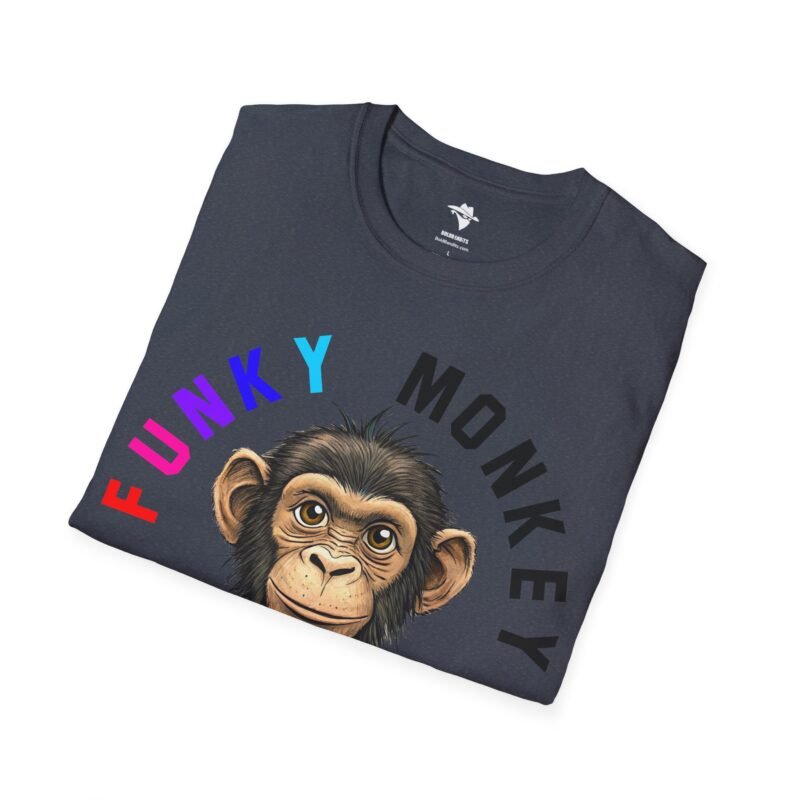 Funky Monkey T-Shirt, Graphic Monkey Tee, Unisex Softstyle Shirt for Animal Lovers, Cute Zoo Animal Top, Funny Jungle Monkey Design - Image 33