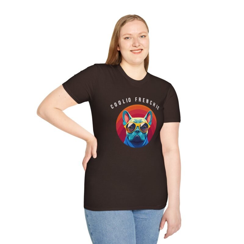 Unique French Bulldog Tee: Hip Frenchie in Cool Shades Print - Image 9