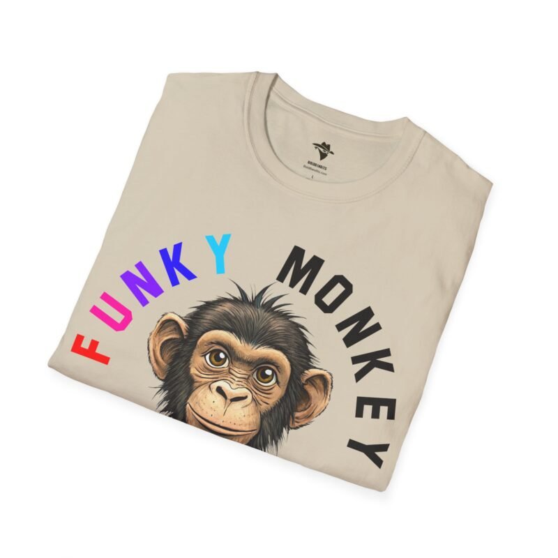 Funky Monkey T-Shirt, Graphic Monkey Tee, Unisex Softstyle Shirt for Animal Lovers, Cute Zoo Animal Top, Funny Jungle Monkey Design - Image 10