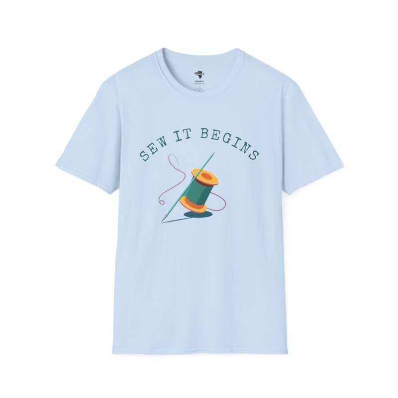 Sew it Begins T-Shirt, Sewing T-shirt, Funny Sewing Hobby Tshirt for Birthday or Gift, Man or Woman. - Image 10