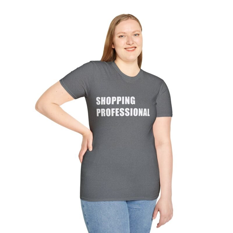 Stylish T-Shirt for Shopaholics: Professional Shopper Graphic Tee - Image 13