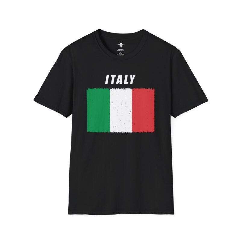 Italian Flag Distressed Softstyle T-Shirt - Image 4