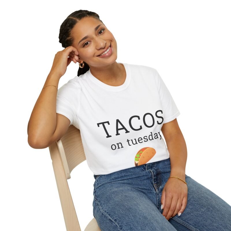Tacos on Tuesday - Unisex Softstyle T-Shirt - Image 3