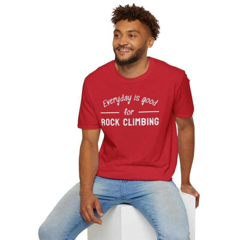Unique Rock Climbing T-shirt - Everyday is Good for Climbing Tee - Image 15