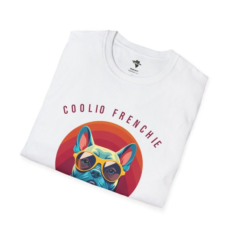 Unique French Bulldog Tee: Hip Frenchie in Cool Shades Print - Image 2