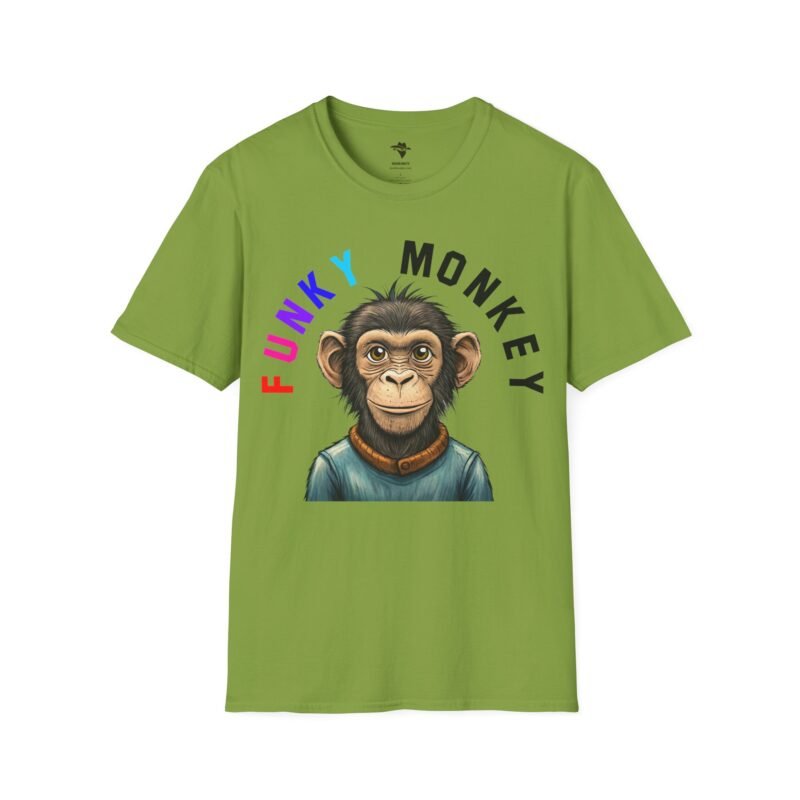 Funky Monkey T-Shirt, Graphic Monkey Tee, Unisex Softstyle Shirt for Animal Lovers, Cute Zoo Animal Top, Funny Jungle Monkey Design - Image 13