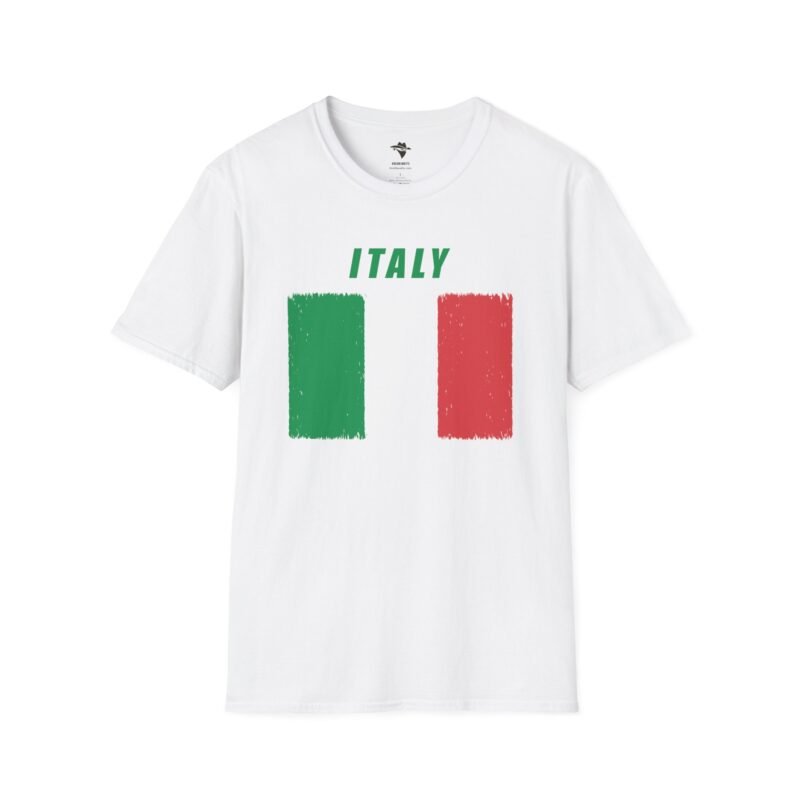 Italian Flag Distressed Softstyle T-Shirt