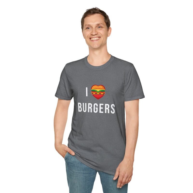 I Heart Burger/I Love Burger T-Shirt , Burger logo t shirt design - Image 10