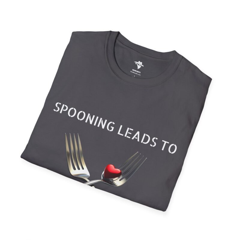 Get the "Spooning Leads to Forking" Graphic T-Shirt - The Perfect Blend of Humour and Style! - Image 14