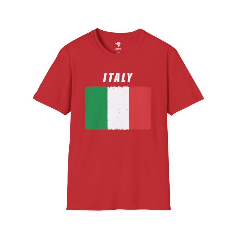 Italian Flag Distressed Softstyle T-Shirt - Image 17