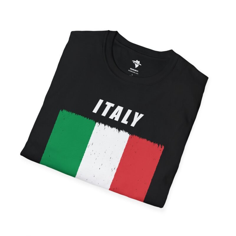 Italian Flag Distressed Softstyle T-Shirt - Image 5