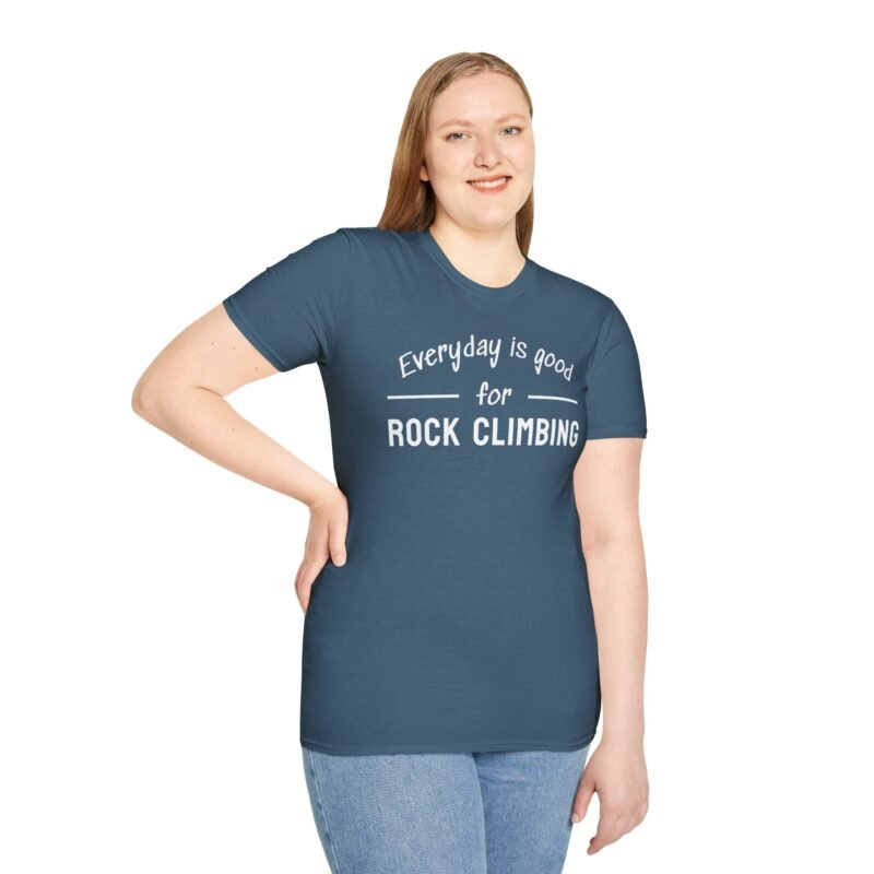 Unique Rock Climbing T-shirt - Everyday is Good for Climbing Tee - Image 9