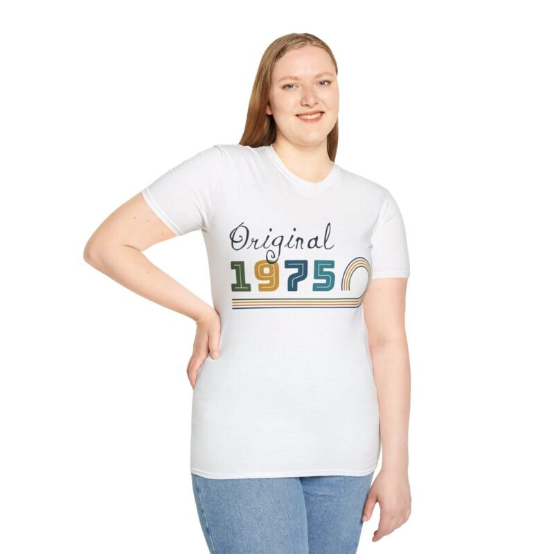 1975 Vintage Unisex Tee, Retro 70s Shirt, 50th Birthday Gift Idea, Born in 1975, Classic Graphic Tshirt, Original Seventies Top, Vintage - Image 3