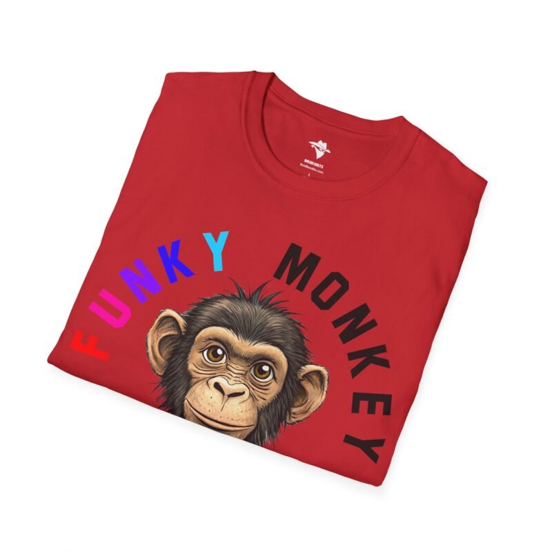 Funky Monkey T-Shirt, Graphic Monkey Tee, Unisex Softstyle Shirt for Animal Lovers, Cute Zoo Animal Top, Funny Jungle Monkey Design - Image 38