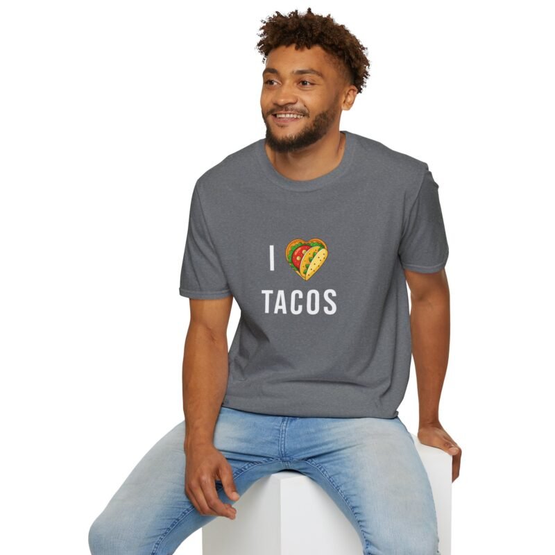 I Heart Tacos/I Love Tacos T-Shirt Unisex Softstyle T-Shirt - Image 9