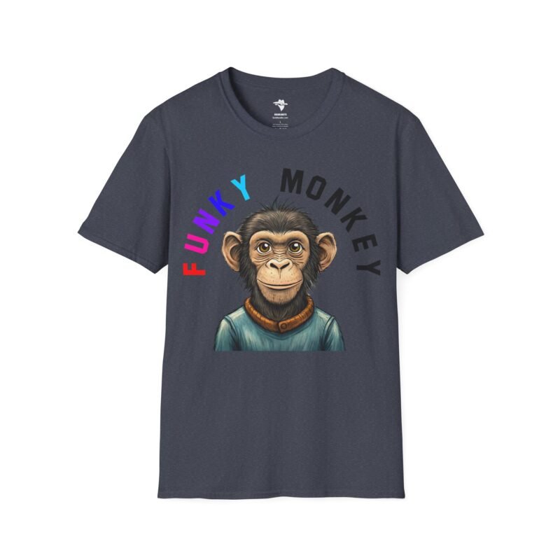 Funky Monkey T-Shirt, Graphic Monkey Tee, Unisex Softstyle Shirt for Animal Lovers, Cute Zoo Animal Top, Funny Jungle Monkey Design - Image 30