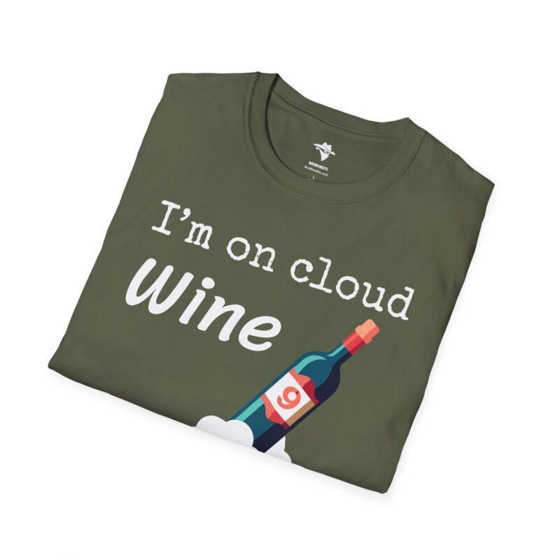 I'm on cloud Wine - T-Shirt - Wine Drinkers - Fun Theme for Wine Lovers - Image 5