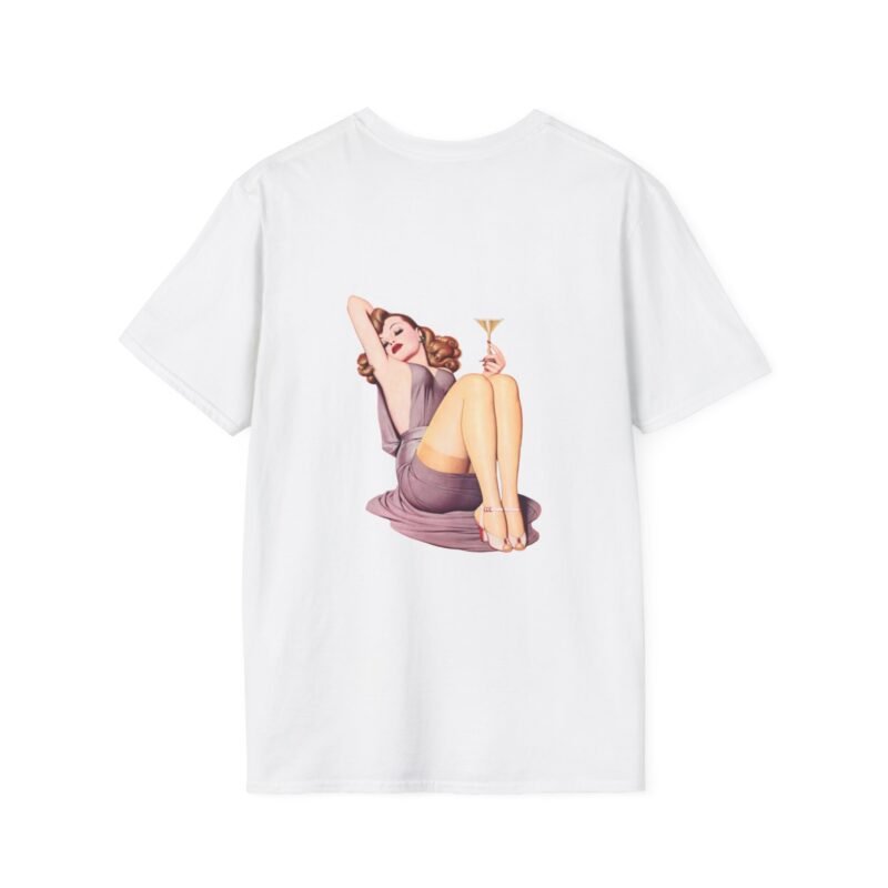 Pin Up Retro Softstyle T-Shirt - Image 2