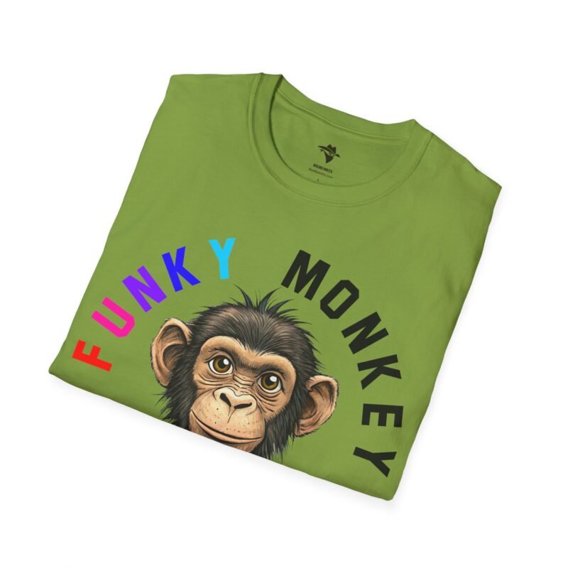 Funky Monkey T-Shirt, Graphic Monkey Tee, Unisex Softstyle Shirt for Animal Lovers, Cute Zoo Animal Top, Funny Jungle Monkey Design - Image 16