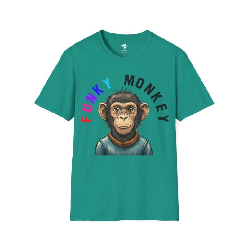 Funky Monkey T-Shirt, Graphic Monkey Tee, Unisex Softstyle Shirt for Animal Lovers, Cute Zoo Animal Top, Funny Jungle Monkey Design - Image 19