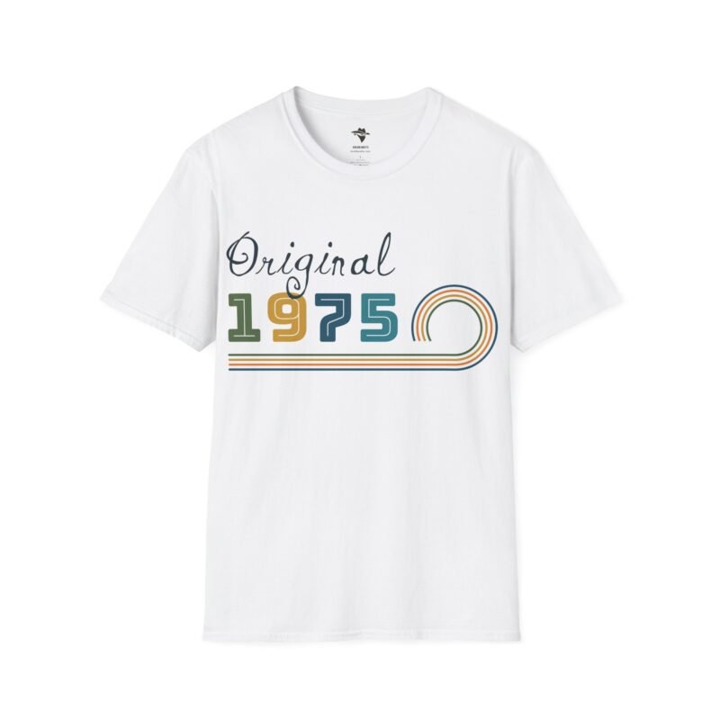 1975 Vintage Unisex Tee, Retro 70s Shirt, 50th Birthday Gift Idea, Born in 1975, Classic Graphic Tshirt, Original Seventies Top, Vintage