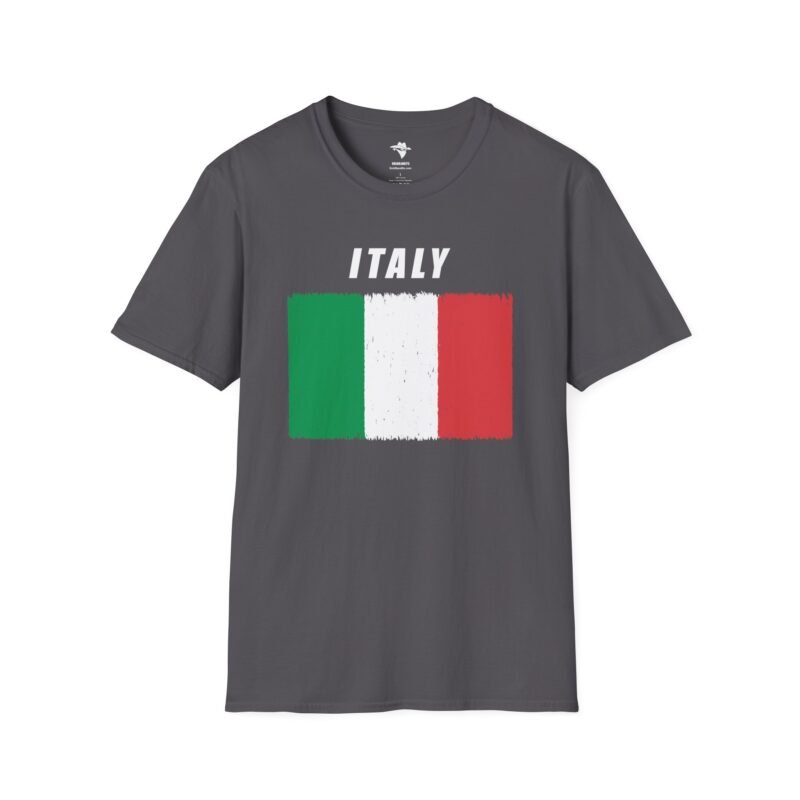 Italian Flag Distressed Softstyle T-Shirt - Image 11