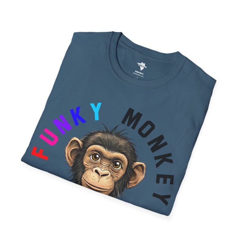 Funky Monkey T-Shirt, Graphic Monkey Tee, Unisex Softstyle Shirt for Animal Lovers, Cute Zoo Animal Top, Funny Jungle Monkey Design - Image 27