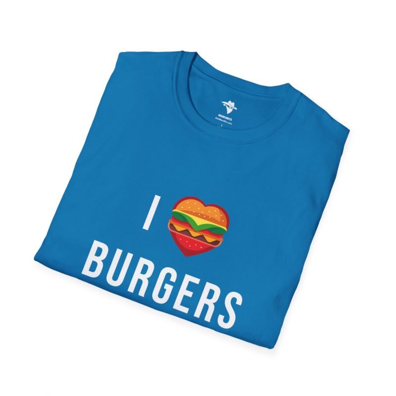 I Heart Burger/I Love Burger T-Shirt , Burger logo t shirt design - Image 12