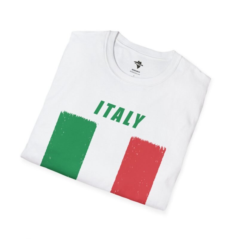 Italian Flag Distressed Softstyle T-Shirt - Image 2