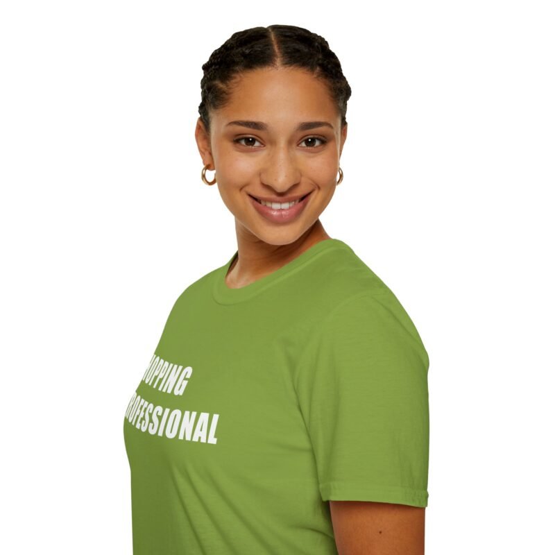 Stylish T-Shirt for Shopaholics: Professional Shopper Graphic Tee - Image 9
