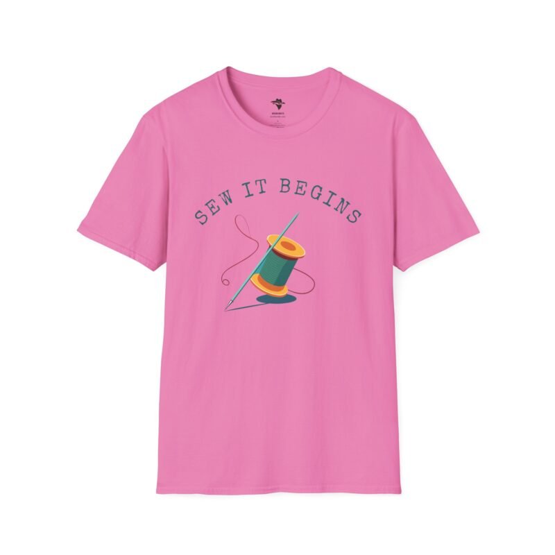 Sew it Begins T-Shirt, Sewing T-shirt, Funny Sewing Hobby Tshirt for Birthday or Gift, Man or Woman. - Image 13