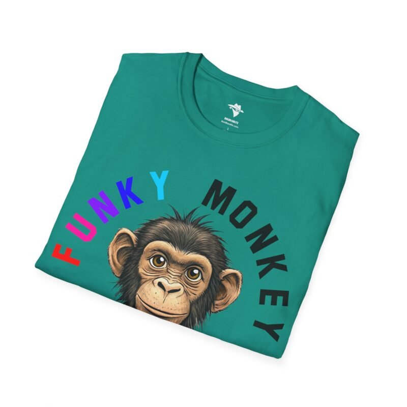 Funky Monkey T-Shirt, Graphic Monkey Tee, Unisex Softstyle Shirt for Animal Lovers, Cute Zoo Animal Top, Funny Jungle Monkey Design - Image 22