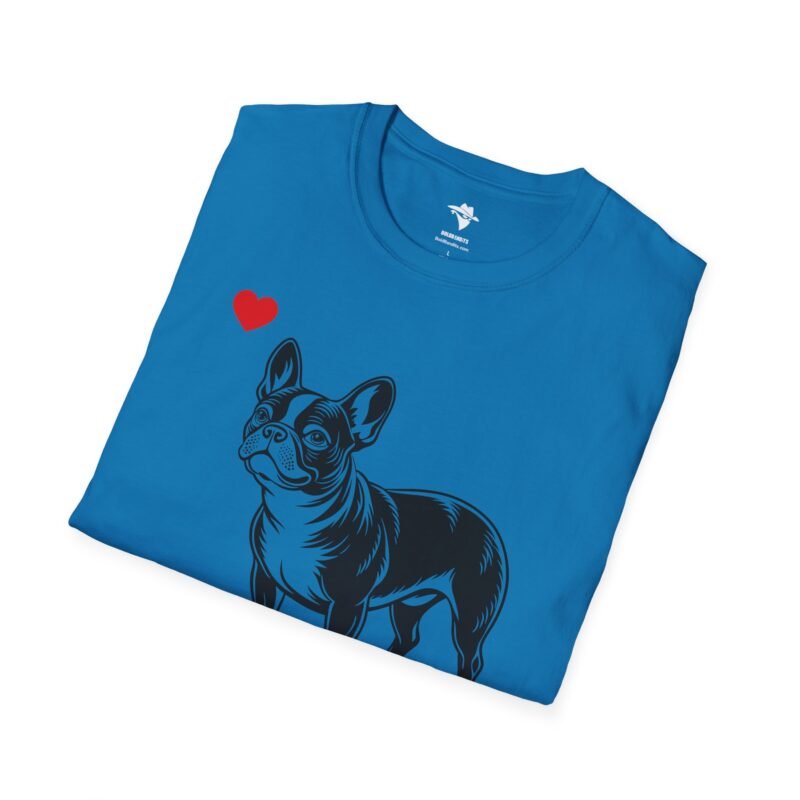French Bulldog Heart T-Shirt, French Bull Dog Lover Tee, Cute Frenchie Shirt, Quirky Pet Owner Top, Animal Graphic Tee - Image 14