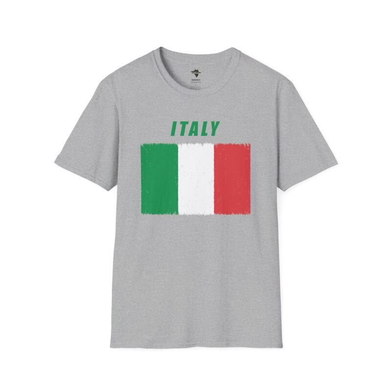 Italian Flag Distressed Softstyle T-Shirt - Image 8