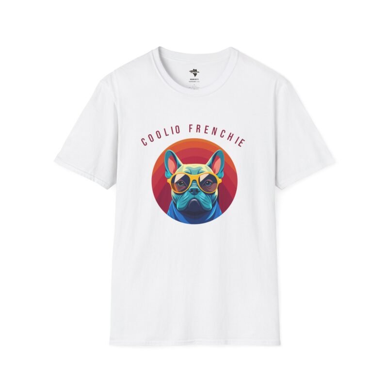 Unique French Bulldog Tee: Hip Frenchie in Cool Shades Print