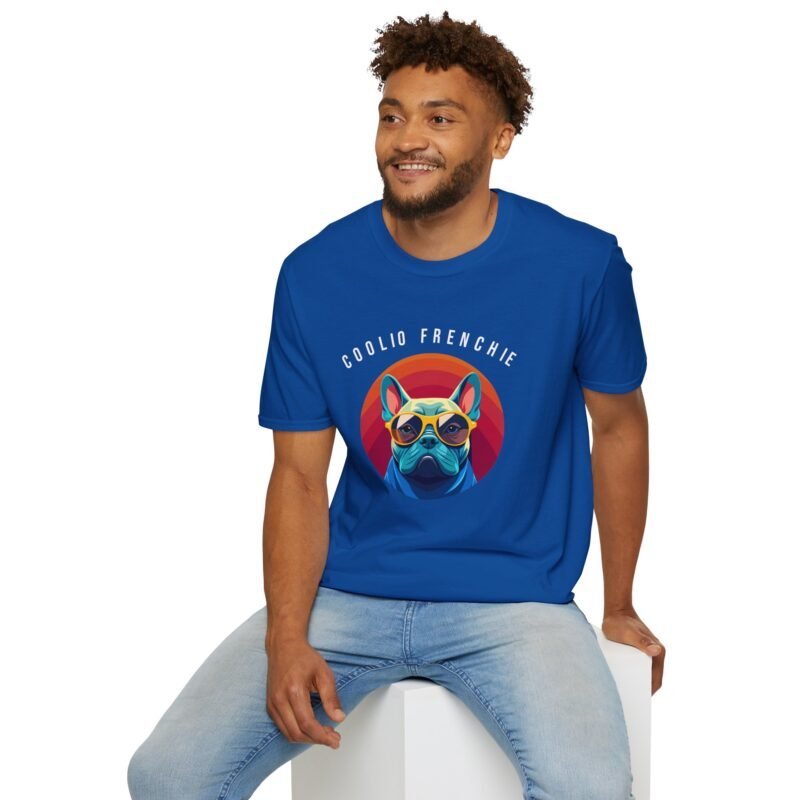 Unique French Bulldog Tee: Hip Frenchie in Cool Shades Print - Image 16
