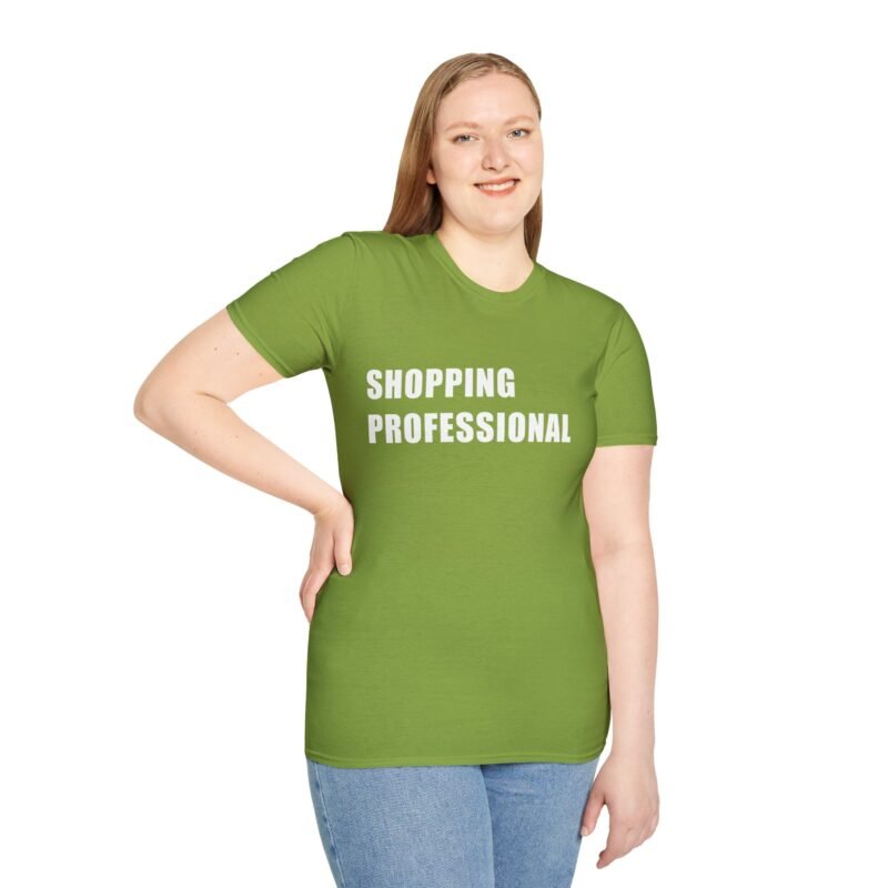 Stylish T-Shirt for Shopaholics: Professional Shopper Graphic Tee - Image 10