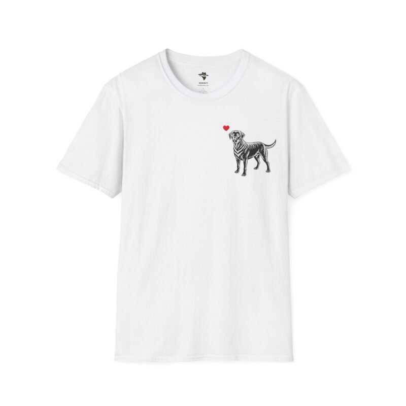 Labrador Retriever Heart Tee - Cute Dog Graphic Shirt for Lab Lovers